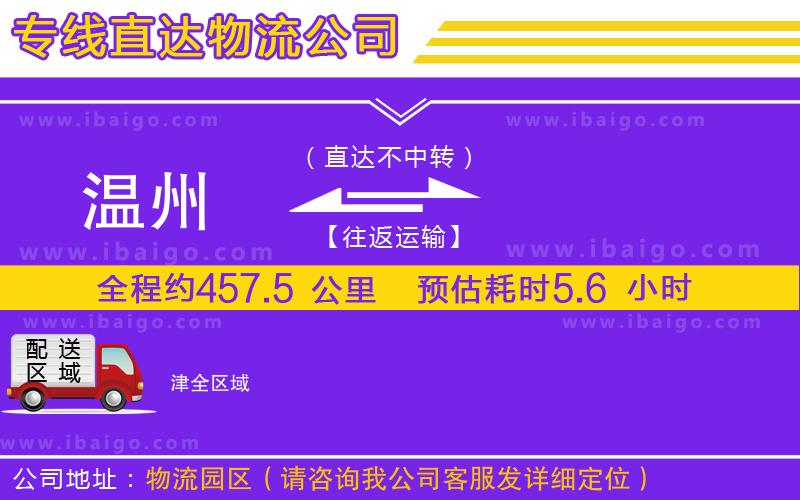 溫州到津物流專線